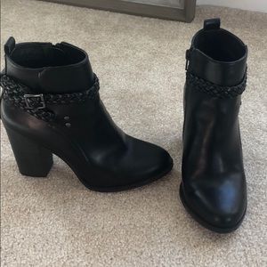 Black ankle booties